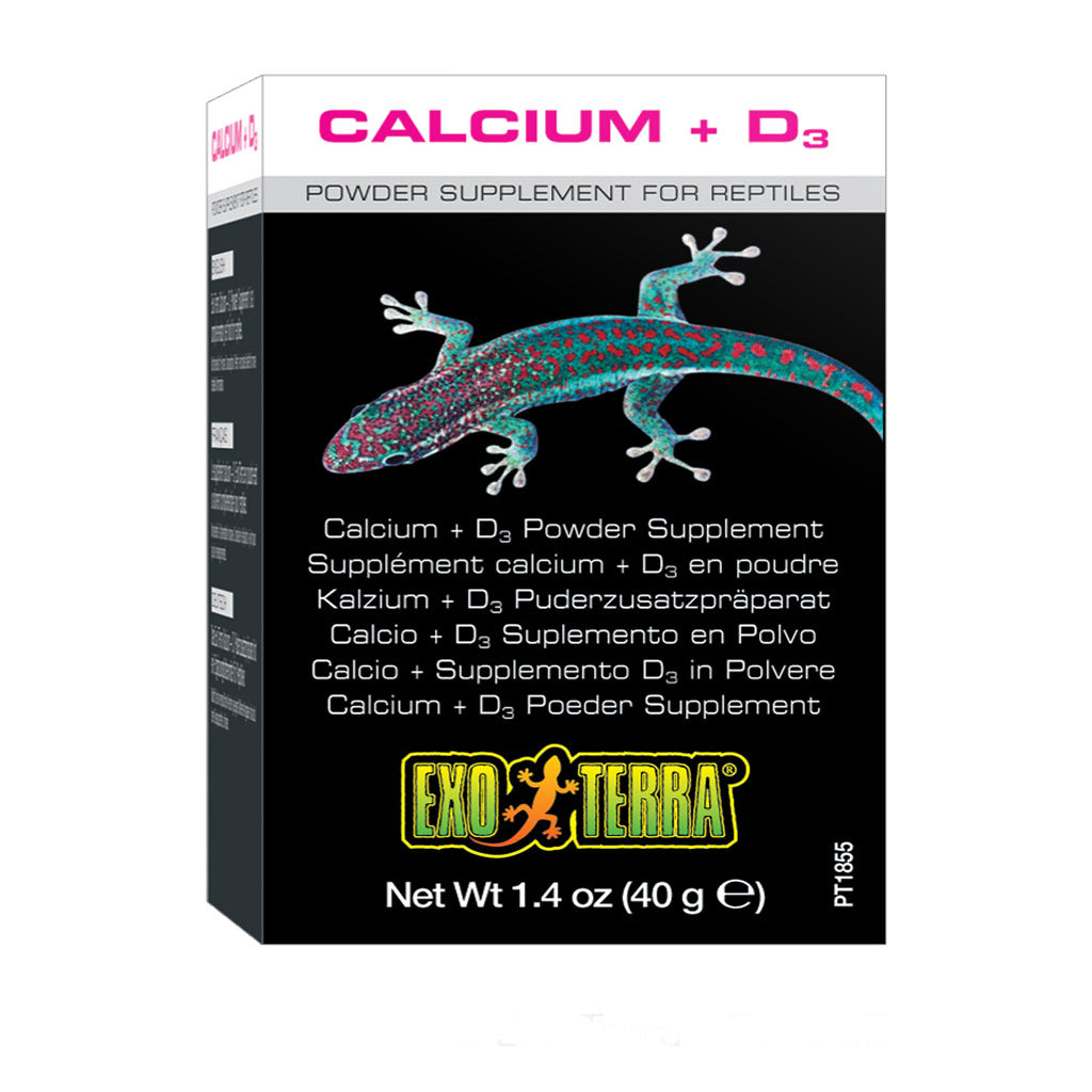 Exo Terra Calcium + D3 Powder Supplement 40g - Bermondsey Exotics