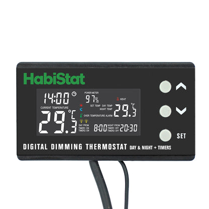 HabiStat Digital Temprature Thermostat - Day/Night Timer 600 Watt - Bermondsey Exotics