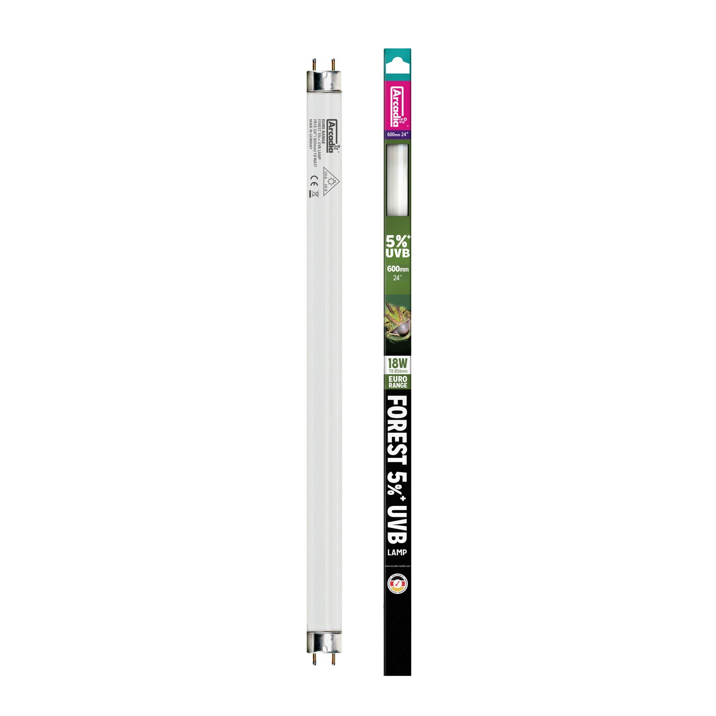 Arcadia Euro-Range Forest 5% UV Tube T8 - Bermondsey Exotics