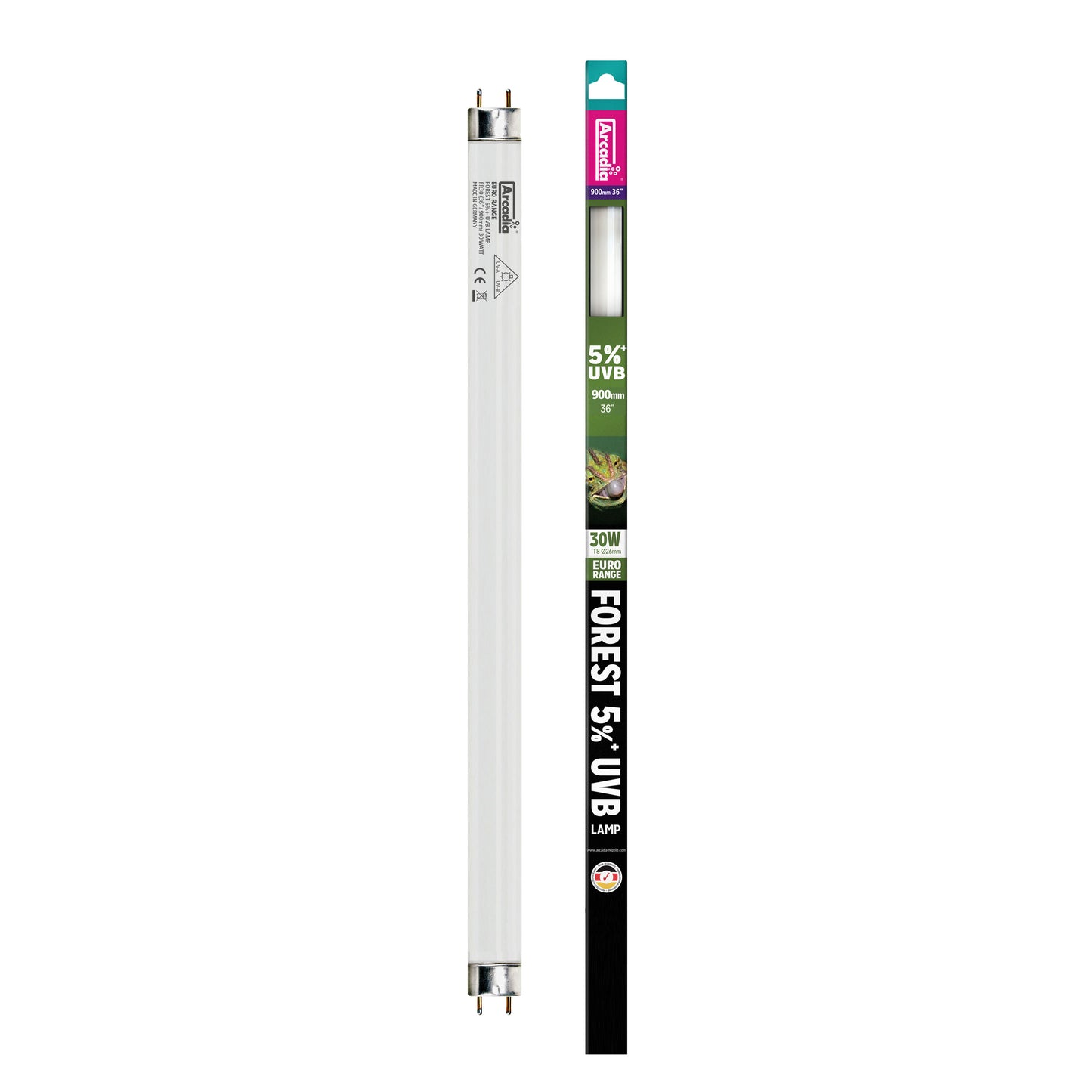 Arcadia Euro-Range Forest 5% UV Tube T8 - Bermondsey Exotics