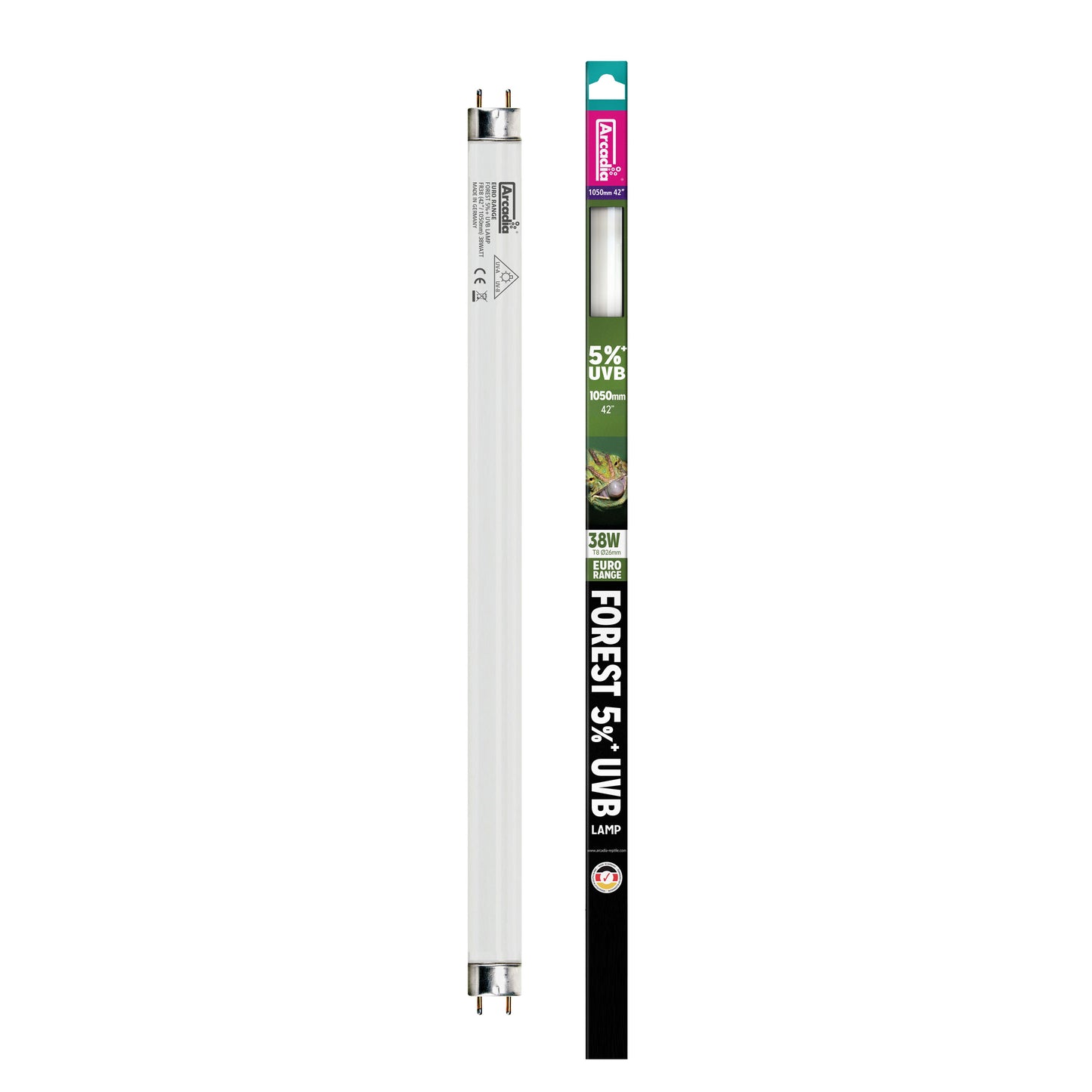 Arcadia Euro-Range Forest 5% UV Tube T8 - Bermondsey Exotics