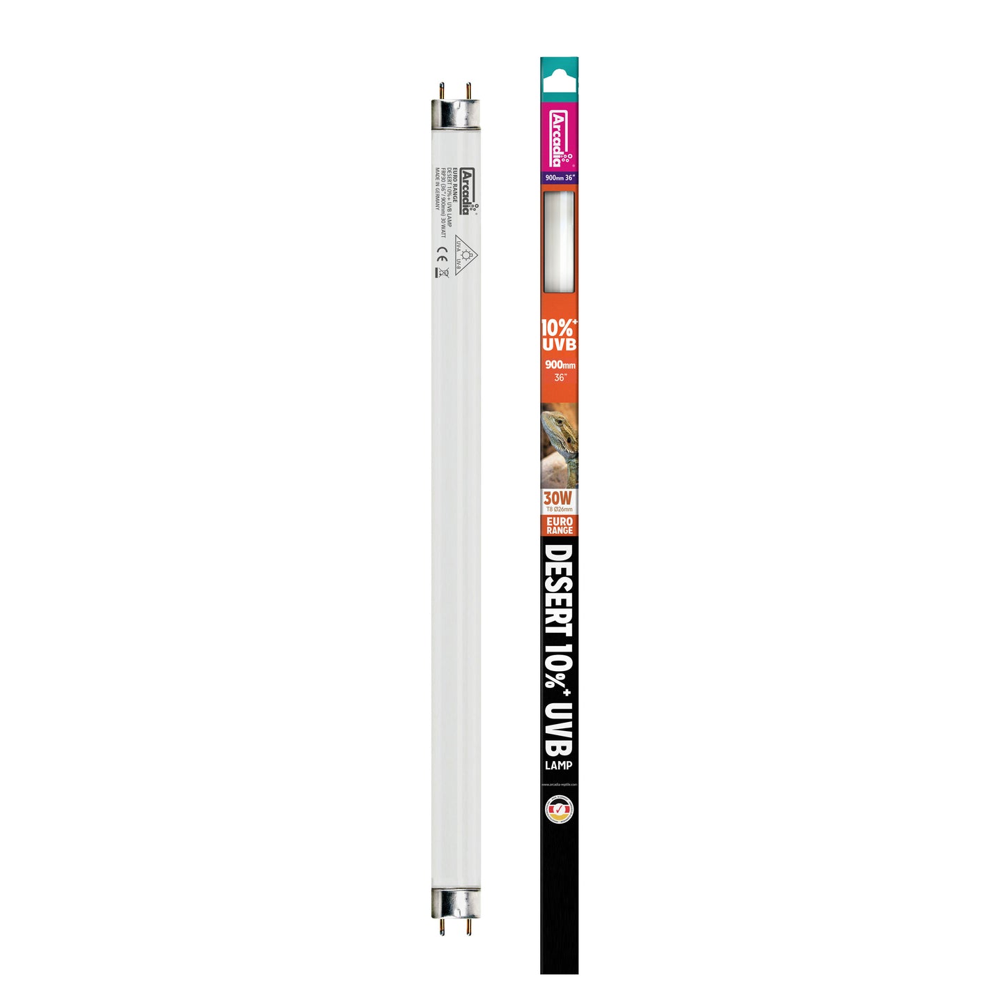 Arcadia Euro-Range Desert 10% UV Tube T8 - Bermondsey Exotics