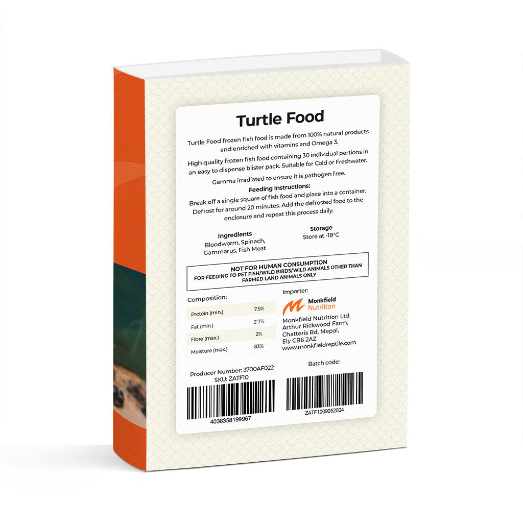 Monkfield Turtle Food - 10 Pack - Bermondsey Exotics